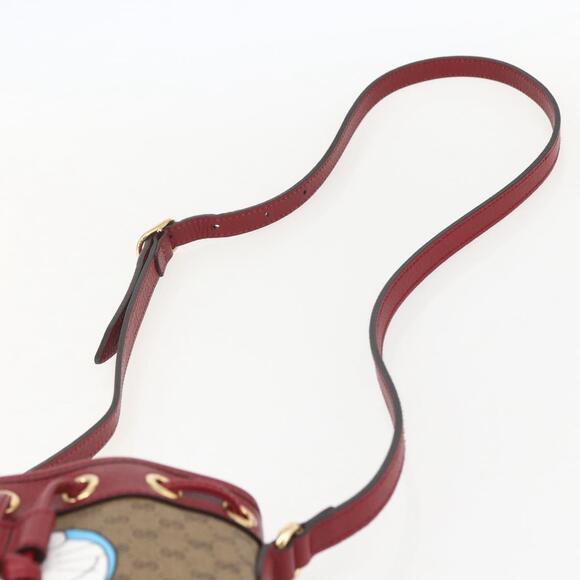 GUCCI Micro GG Supreme Doraemon Shoulder Bag PVC Beige 647801 Auth 159307SAM - Picture 8 of 16